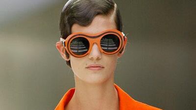 Prada claims the new colourful territory for its spring/summer 2011 collection.