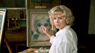 Big Eyes is based on a true story of art fraud, in which a husband, Walter Keane, for years took credit for his wife’s paintings. Amy Adams plays Margaret Keane in the movie. The Weinstein Company