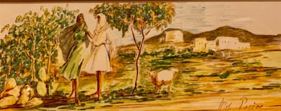 Khaleej Modern represents the dawn of Saudi Arabia's modern art with Mohammed Ahmed Rasim. This untitled work was painted in 1967. Photo: The Estate of Mohammed Ahmed Rasim