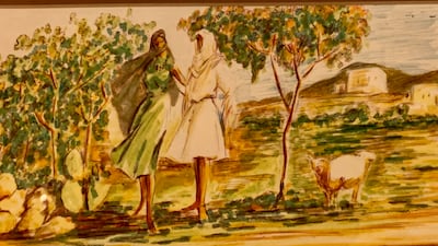 Khaleej Modern represents the dawn of Saudi Arabia's modern art with Mohammed Ahmed Rasim. This untitled work was painted in 1967. Photo: The Estate of Mohammed Ahmed Rasim