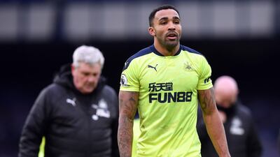 Newcastle United's Callum Wilson following the Premier League match at Goodison Park. PA