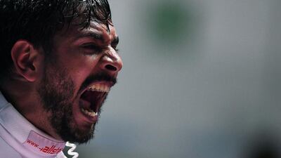 Venezuela’s Francisco Limardo reacts as he competes against France’s Daniel Jerent during their men’s individual epee qualifying bout as part of the fencing event of the Rio 2016 Olympic Games, on August 9, 2016, at the Carioca Arena 3, in Rio de Janeiro. Kirill Kudryavtsev / AFP