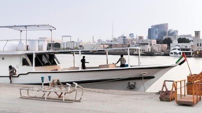 Dubai Creek seen from Baniyas street in Deira.