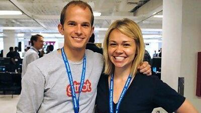 Zach Smith, the founder and chief executive of Gtrot, with the co-founder Brittany Laughlin. Courtesy Gtrot. Courtesy Gtrot