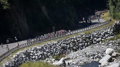 The peloton ride during Stage 8 of the Tour de France cycling race over 184km with start in Pau and finish in Bagneres-de-Luchon, France, Saturday, July 9, 2016. Peter Dejong / AP Photo