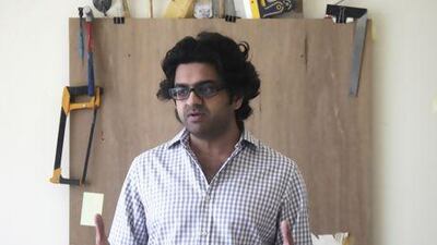 Vikram Divecha at his home in Dubai, where he plans and experiments. Lee Hoagland / The National