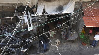 Electricity cables in the city of Tripoli in north Lebanon September 23, 2022. Reuters