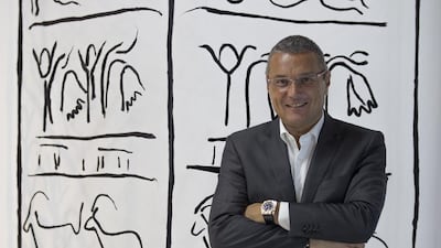 The chief executive of Bvlgari, Jean-Christophe Babin at Dubai Design District. Reem Mohammed / The National