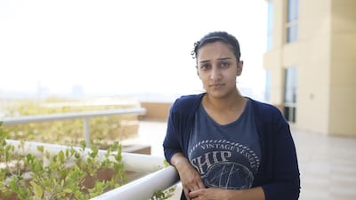 Amina Ali has spent the last 10 months sleeping on friends’ sofas due to a legal wrangle involving her former employer. Sarah Dea / The National