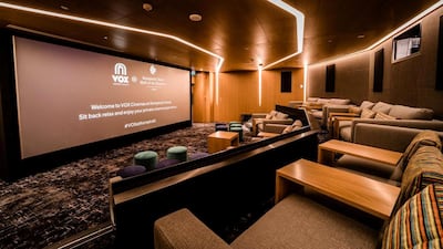 Vox Cinemas is allowing film fans to book their own movie theatre, with a standard experience costing Dh450 per person. Supplied