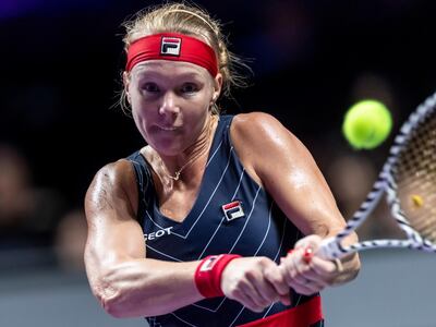 Kiki Bertens defeated Fiona Ferro in the women's final. EPA