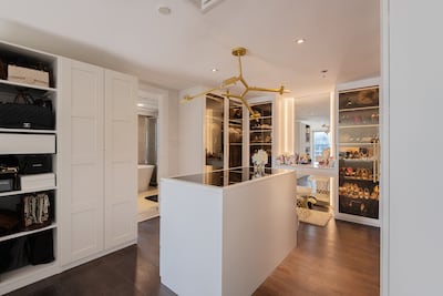 The loft's large walk-in wardrobe. Photo: Luxhabitat Sotheby's International Realty