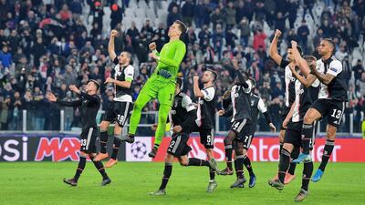 Juventus top their group after the 1-0 victory over Atletico Madrid. EPA