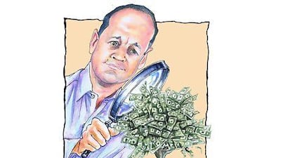 Illustration of Richard Blaksey by Christopher Burke for The National