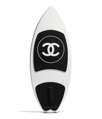 Chanel skimboard. Courtesy Chanel