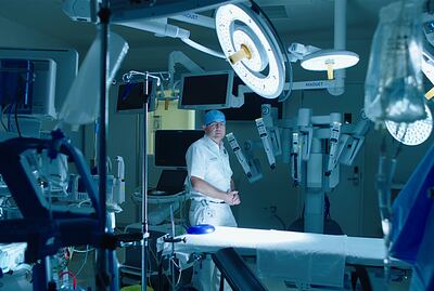 Dr Johannes Bonatti of Cleveland Clinic Abu Dhabi has been performing complicated procedures using the Da Vinci Robot surgical system. Photo: Cleveland Clinic