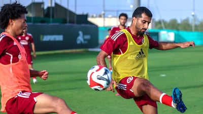 Players of Gulf United during pre-season training.
