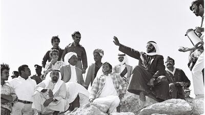 1975: Sheikh Zayed visiting Delma island. Courtesy Al Ittihad
