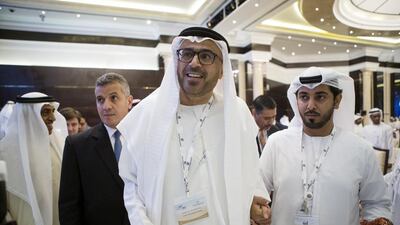 Emirates Centre for Strategic Studies and Research director general Dr Jamal Al Suwaidi at the symposium on Tuesday. Christopher Pike / The National