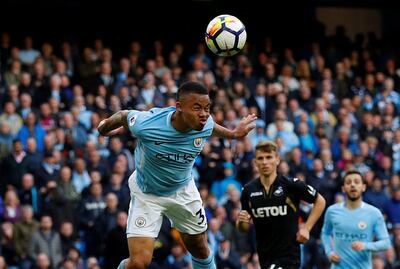 Manchester City's Gabriel Jesus will lead the line against West Ham United. Phil Noble / Reuters
