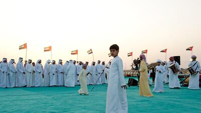 Al ayyala is a cultural performance practised in north-western Oman and throughout the UAE. It was added in 2014.