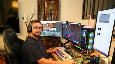 Bibi Zumot pays Dh180,000 to live in a Damac Hills villa. All photos: Pawan Singh for The National