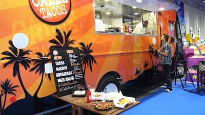 Calle Tacos food truck at Modhesh World in Dubai. Courtesy Calle Tacos