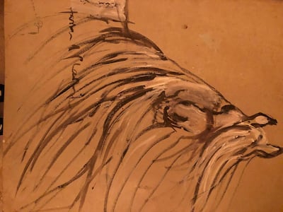 'Esquisse', circa 1970, by Hassan El Glaoui. Private collection of the Artist