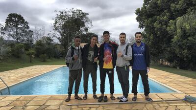 Enjoying some time by the pool at the Academy. Courtesy The Black Pearls Academy