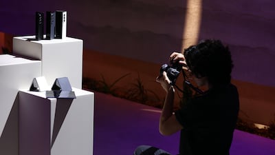 Samsung says its Galaxy Z Fold8 series, released last month, posted record orders. Chris Whiteoak / The National