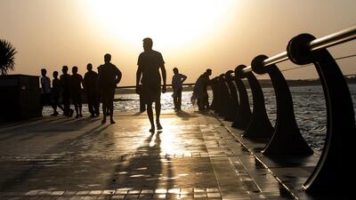 Residents who took part in The National’s #Startwalking Challenge covered 54,348 kilometres. Christopher Pike / The National