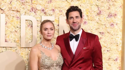 Emily Blunt and John Krasinski. Getty Images via AFP