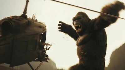 The oversized monster in Kong: Skull Island. Warner Bros Pictures via AP