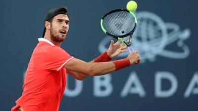 Karen Khachanov. The Russian made his debut in Dubai last year, losing in the last 16 to Lucas Pouille. Paris Masters success in November propelled him up to No 11 in the world. Reuters