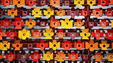 Detail of the exterior of the new Backstage building at the Old Vic theatre in London, UK. PA