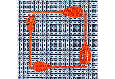 Daniah Al Saleh speaks of wanting to honour humble objects in her work, such as kitchen spoons in 'Pedestrian'. Courtesy Daniah Al Saleh