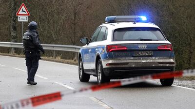 Two police officers were shot and fatally injured during a routine traffic check in the district of Kusel in Rhineland-Palatinate state, Germany. EPA.