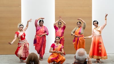 Reyna Mehta, an Indian pupil in Dubai, dances with cancer survivors at the Al Jalila Foundation. Photo: Chandan Sojitra