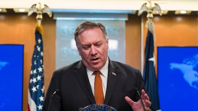 US Secretary of State Mike Pompeo said Iranian officials would be targeted with sanctions over protest abuses. EPA