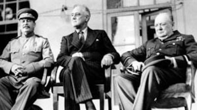 Franklin D Roosevelt and Winston Churchill viewed making a deal with Stalin as an acceptable compromise in the fight against the greater evil of the Third Reich.