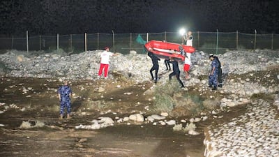 RAK emergency and crisis team saved hundreds of trapped people in mountains and valleys. Courtesy Ras Al Khaimah Police