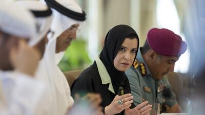 Dr Amal Al Qubaisi, centre, director general of Adec, says schools should provide safe and caring environment to children. Ryan Carter / Crown Prince Court – Abu Dhabi