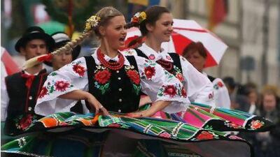 The traditional costume and riflemen's procession at this year's Oktoberfest beer festival in Munich, Germany. Alexandra Beier / Getty Images