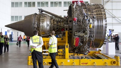 A Rolls-Royce Trent 1000 engine. The firm sank into the red due to expensive repairs to the powerplant. Reuters