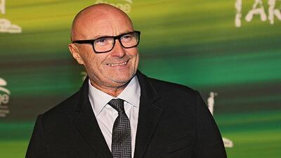 STUTTGART, GERMANY - NOVEMBER 21: Phil Collins attends the green carpet arrivals for the Stuttgart Premiere of the musical 'Tarzan' at Stage Apollo Theater on November 21, 2013 in Stuttgart, Germany. (Photo by Thomas Niedermueller/Getty Images)