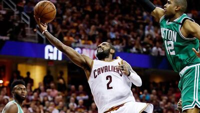 Kyrie Irving produced 21 points in the third quarter to lead the Cleveland Cavaliers fightback against the Boston Celtics in Game 4 of the Eastern Conference finals. Gregory Shamus / Getty Images