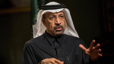 Khalid Al Falih, Saudi Arabia's energy minister signalled that Riyadh and Moscow are discussing easing curbs on oil production. Simon Dawson / Bloomberg
