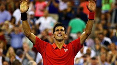 Novak Djokovic was a little sloppy towards the end of his first-round match. Al Bello / Getty Images / AFP