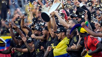 Los Angeles FC players celebrate. USA Today