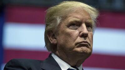 President-elect Donald Trump at a rally in Grand Rapids, Michigan on December 9, 2016. Did Russian cyber hackers influence his election? Andrew Harnik / AP